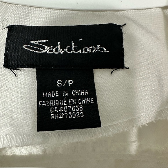 Seductions Cropped Bomber/Utility Jacket Cream - Picture 4 of 5